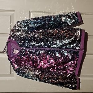 More Than Magic Sequin Jacket, Girl's Size Large (10-12).